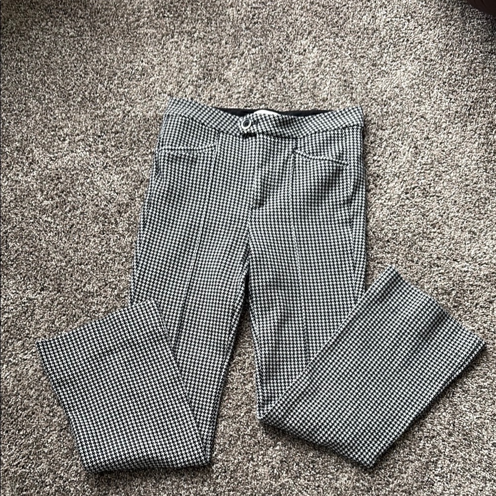 Anthropologie Black and White Dress Pants